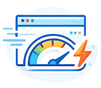 High-Performance Page Speed and Fast Loading Website Icon