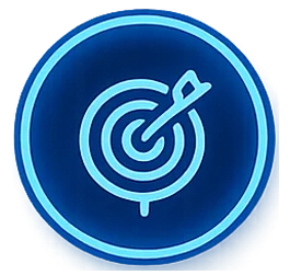 Bullseye icon representing expert national search engine optimization and custom website design.