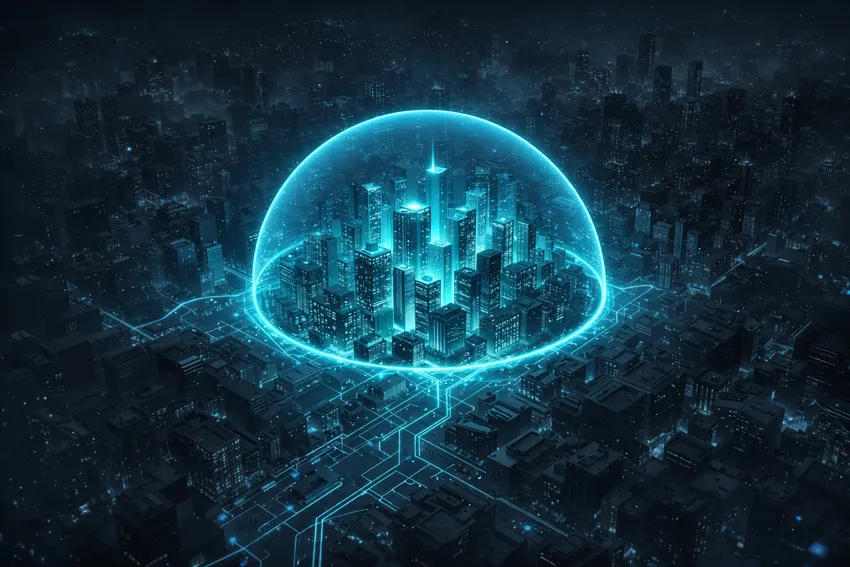 igital brain network graphic symbolizing an artificial intelligence-driven SEO and marketing strategy.